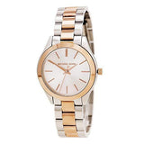 Michael Kors Slim Runway White Dial Two Tone Watch for Women - MK3204B Authentic Buy Shop Now