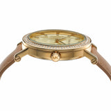 Michael Kors Corey Analog Gold Dial Brown Leather Strap Watch for Women - MK2986 Authentic Buy Shop Now
