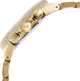 Michael Kors Camille Chronograph White Dial Gold Steel Strap Watch For Women - MK6994 Authentic Buy Shop Now