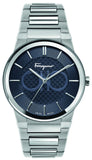 Salvatore Ferragamo Sapphire Blue Dial Silver Steel Strap Watch for Men - SFHP006-20 Authentic Buy Shop Now