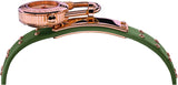 Versace Medusa Lock Icon Quartz Beige Dial Green Leather Strap Watch for Women - VEDW00519 Authentic Buy Shop Now
