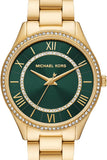Michael Kors Lauryn Analog Green Dial Gold Steel Strap Watch for Women - MK4737 Authentic Buy Shop Now