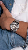 Guess Gadget Silver Dial Silver Mesh Bracelet Watch for Men - GW0538G1 Authentic Buy Shop Now