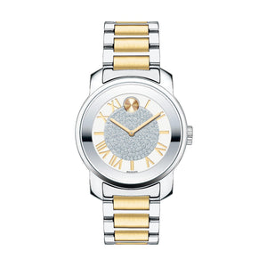 Movado Bold Silver Dial Two Tone Steel Strap Watch For Women - 3600256 Authentic Buy Shop Now