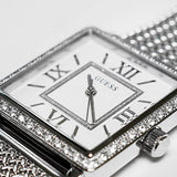 Guess Highline White Dial Silver Mesh Bracelet Watch For Women - W0826L1 Authentic Buy Shop Now