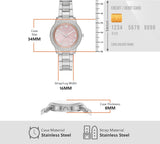 Michael Kors Tibby Multifunction Crystals Pink Dial Silver Steel Strap Watch for Women - MK4686 Authentic Buy Shop Now
