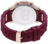 Tommy Hilfiger Claudia Red Dial Two Tone Steel Strap Watch for Women - 1781744 Authentic Buy Shop Now