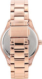 Michael Kors Layton Three Hand Pink Dial Rose Gold Steel Strap Watch For Women - MK6848 Authentic Buy Shop Now
