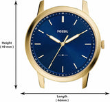 Fossil The Minimalist 3H Analog Blue Dial Blue Leather Strap Watch for Men - FS5789 Authentic Buy Shop Now