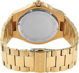 Michael Kors Berkley Chronograph Black Dial Gold Steel Strap Watch For Women - MK7414 Authentic Buy Shop Now