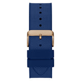 Guess Navigator Chronograph Blue Dial Blue Rubber Strap Watch for Men - GW0264G4 Authentic Buy Shop Now