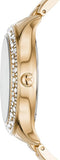 Michael Kors Liliane Mother of Pearl White Dial Gold Steel Strap Watch For Women - MK4555 Authentic Buy Shop Now