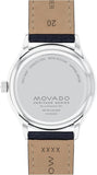 Movado Heritage Calendoplan White Dial Black Leather Strap Watch for Men - 3650002 Authentic Buy Shop Now
