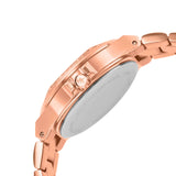 Michael Kors Lennox Three Hand Rose Gold Dial Rose Gold Steel Strap Watch For Women - MK7230 Authentic Buy Shop Now