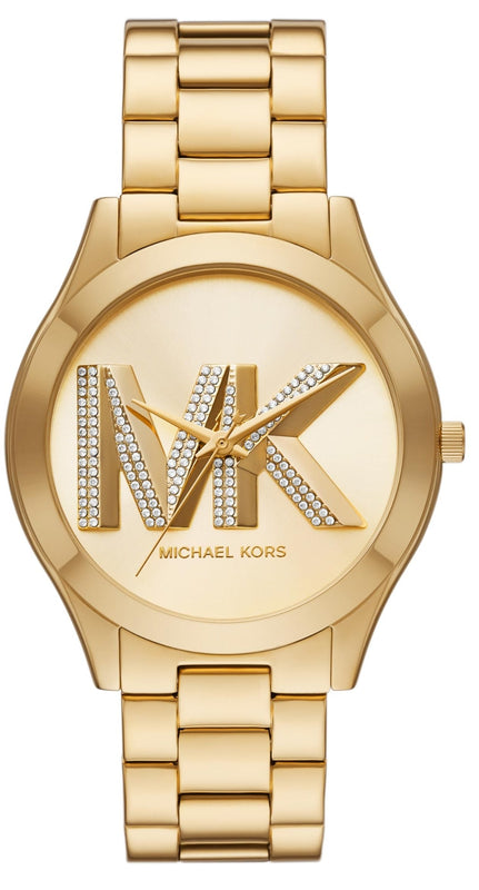 Michael Kors Runway Gold Dial Gold Steel Strap Watch For Women - MK4732 Authentic Buy Shop Now