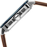 Fossil Inscription Automatic Skeleton Blue Dial Brown Leather Strap Watch for Men - BQ2571 Authentic Buy Shop Now