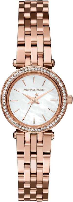 Michael Kors Darci Analog Mother of Pearl Dial Rose Gold Steel Strap Watch For Women - MK3832 Authentic Buy Shop Now