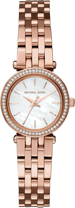Michael Kors Darci Analog Mother of Pearl Dial Rose Gold Steel Strap Watch For Women - MK3832 Authentic Buy Shop Now