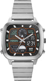 Fossil Retro Analog-Digital Black Dial Silver Steel Strap Watch for Men - FS5890 Authentic Buy Shop Now