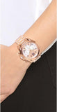 Michael Kors Bradshaw Chronograph Rose Gold Dial Rose Gold Steel Strap Watch For Women - MK6321 Authentic Buy Shop Now