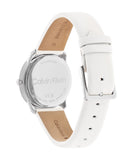 Calvin Klein City White Dial White Leather Strap Watch for Women - K2G231XH Authentic Buy Shop Now