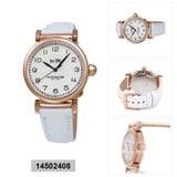 Coach Madison White Dial White Leather Strap Watch for Women - 14502408 Authentic Buy Shop Now