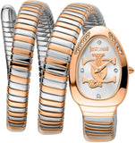 Just Cavalli Glam 5 Evo Silver Dial Two Tone Steel Strap Watch for Women - JC1L228M0085 Authentic Buy Shop Now