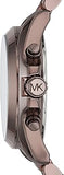 Michael Kors Bradshaw Chronograph Brown Dial Brown Steel Strap Watch For Women - MK6247 Authentic Buy Shop Now