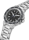 Guess Track Black Dial Silver Steel Strap Watch for Men - GW0426G1 Authentic Buy Shop Now