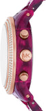 Michael Kors Runway Chronograph Red Dial Red Steel Strap Watch for Women - MK7425 Authentic Buy Shop Now
