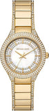 Michael Kors Sylvia Mother Of Pearl Dial Gold Steel Strap Watch For Women - MK4655 Authentic Buy Shop Now