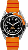 Michael Kors Maritime Three-Hand Analog Black Dial Orange Silicone Strap Watch for Men - MK9157 Authentic Buy Shop Now