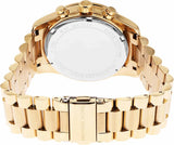 Michael Kors Lexington Chronograph Brown Dial Gold Steel Strap Watch For Women - MK7276 Authentic Buy Shop Now