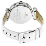 Swarovski Era Journey Silver Dial White Leather Strap Watch for Women - 5295346 Authentic Buy Shop Now