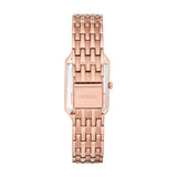Fossil Raquel Three Hand Date White Dial Rose Gold Steel Strap Watch For Women - ES5271 Authentic Buy Shop Now