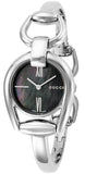 Gucci Horsebit Collection Mother of Pearl Black Dial Silver Steel Strap Watch For Women - YA139503 Authentic Buy Shop Now