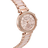 Michael Kors Parker Pink Dial Two Tone Steel Strap Watch for Women - MK5896 Authentic Buy Shop Now