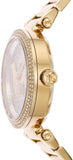 Michael Kors Parker Analog Crystals Gold Dial Gold Steel Strap Watch For Women - MK7283 Authentic Buy Shop Now