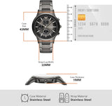Emporio Armani Analog Chronograph Black Dial Black Steel Strap Watch For Men - AR11531 Authentic Buy Shop Now