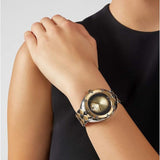 Versace Shadov Quartz Gold Dial Two Tone Steel Strap Watch for Women - VEBM00518 Authentic Buy Shop Now