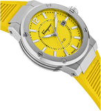 Salvatore Ferragamo F-80 Classic Yellow Dial Yellow Rubber Strap Watch for Men - SFHY01222 Authentic Buy Shop Now