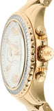 Michael Kors Everest Chronograph Gold Dial Gold Steel Strap Watch For Women - MK7210 Authentic Buy Shop Now
