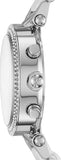 Michael Kors Parker Chronograph Silver Dial Silver Steel Strap Watch For Women - MK6354 Authentic Buy Shop Now