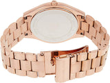 Michael Kors Slim Runway Purple Dial Rose Gold Steel Strap Watch for Women - MK3293 Authentic Buy Shop Now