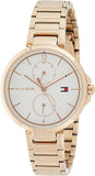 Tommy Hilfiger Angela Quartz White Dial Rose Gold Steel Strap Watch for Women - 1782124 Authentic Buy Shop Now
