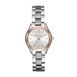 Michael Kors Mini Slim Runway Silver Dial Silver Steel Strap Watch for Women - MK3514 Authentic Buy Shop Now
