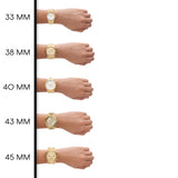 Michael Kors Wren Chronograph Gold Dial Gold Steel Strap Watch for Women - MK7428 Authentic Buy Shop Now