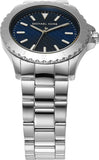 Michael Kors Everest Three-Hand Blue Dial Silver Steel Strap Watch For Men - MK9079 Authentic Buy Shop Now