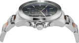 Michael Kors Brecken Chronograph Blue Dial Two Tone Steel Strap Watch For Men - MK9065 Authentic Buy Shop Now