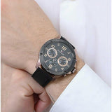 Tommy Hilfiger Blaze Multifunction Black Dial Black Rubber Strap Watch For Men - 1792028 Authentic Buy Shop Now